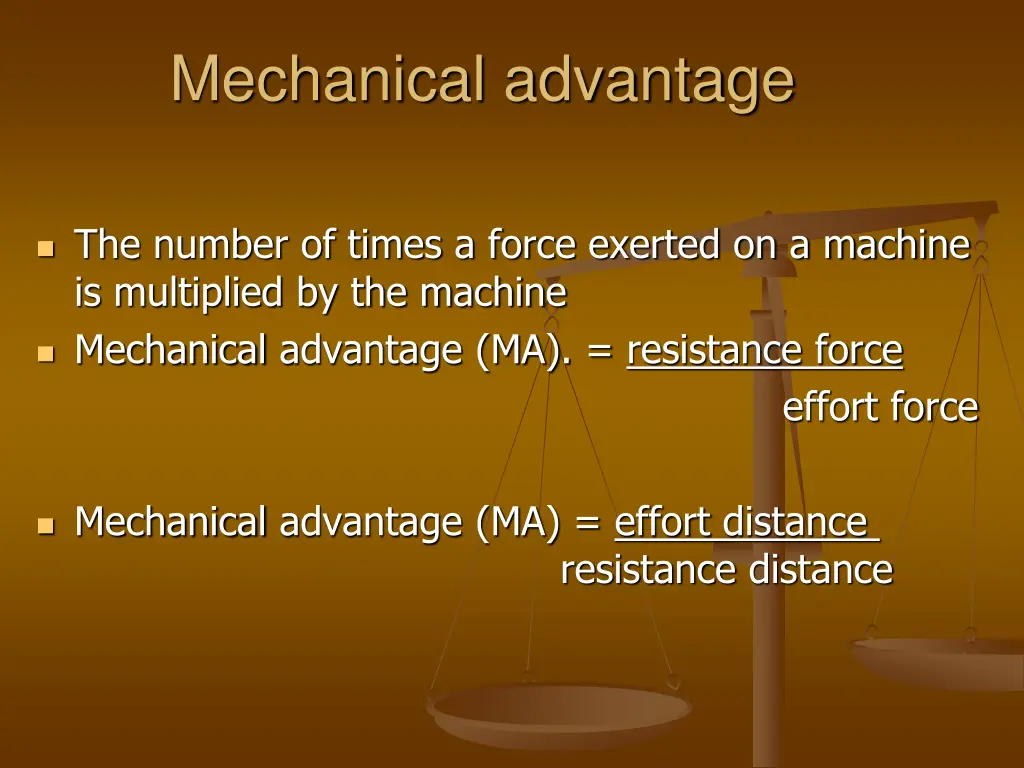 mechanical advantage 2