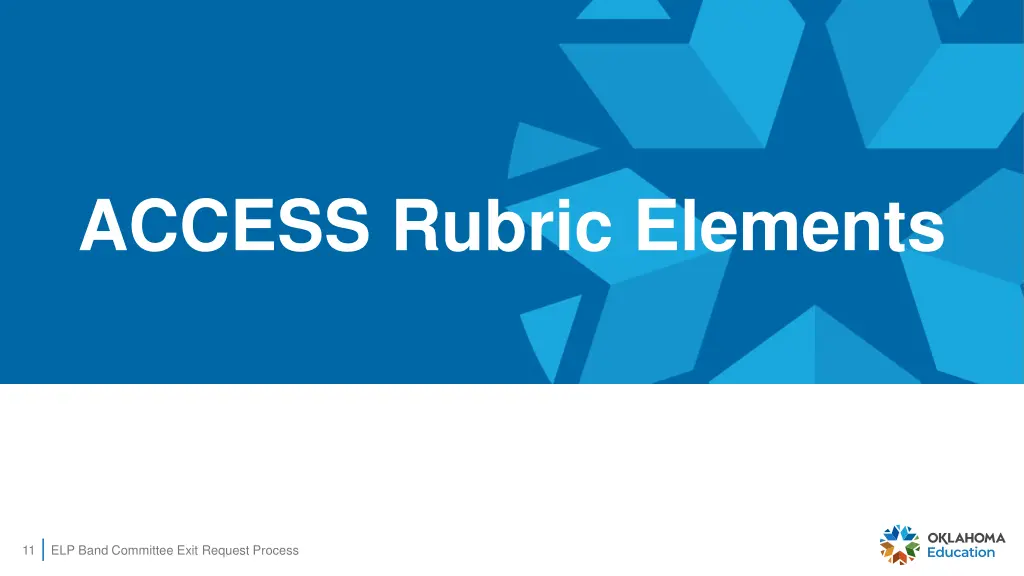 access rubric elements