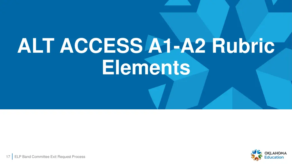 alt access a1 a2 rubric elements