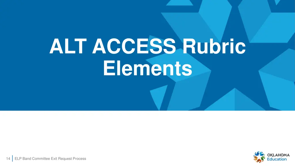 alt access rubric elements