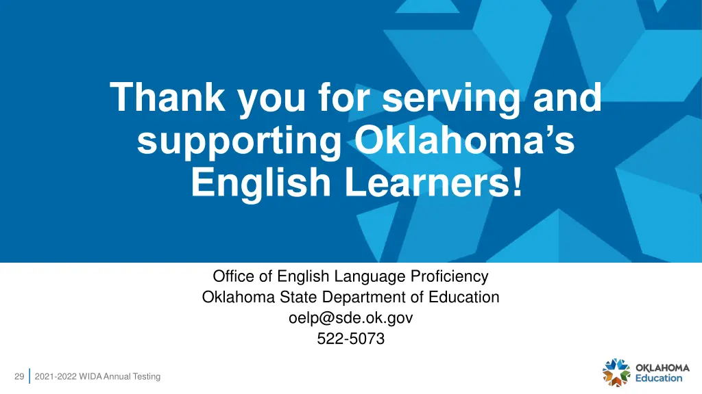 thank you for serving and supporting oklahoma