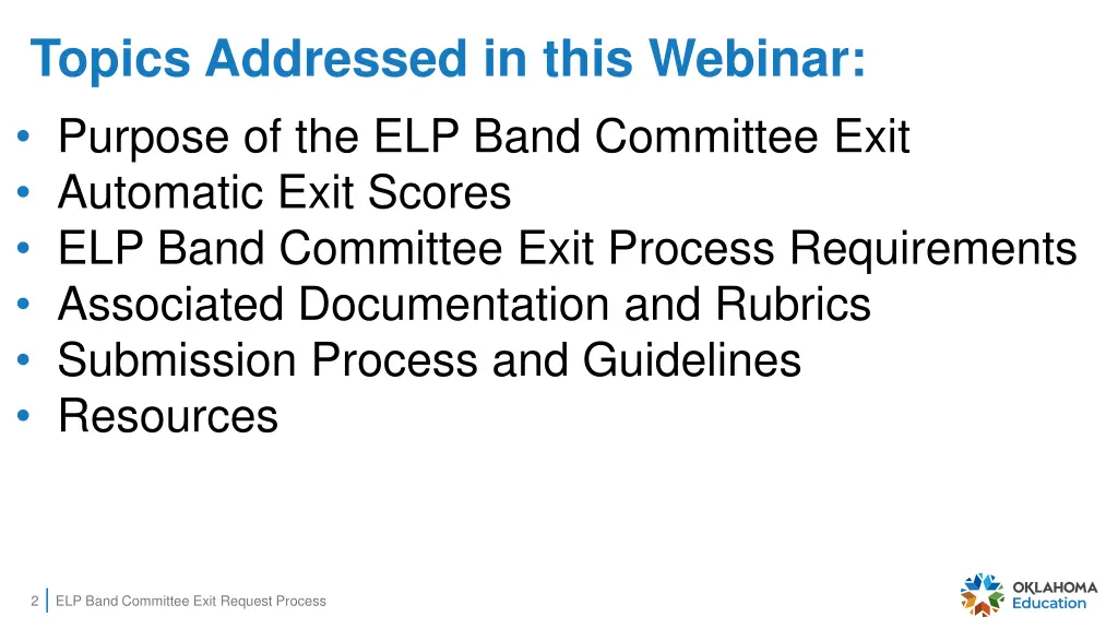 topics addressed in this webinar purpose