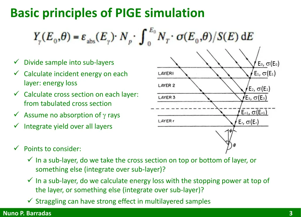 basic principles of pige simulation