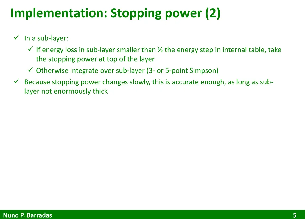 implementation stopping power 2