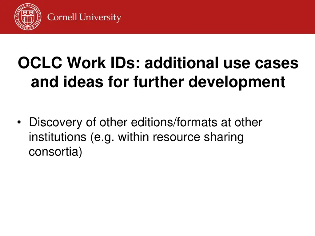 oclc work ids additional use cases and ideas 1