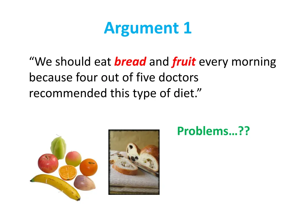 argument 1