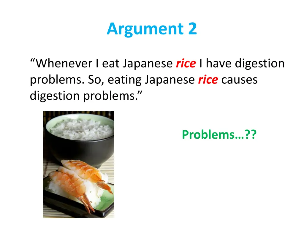 argument 2