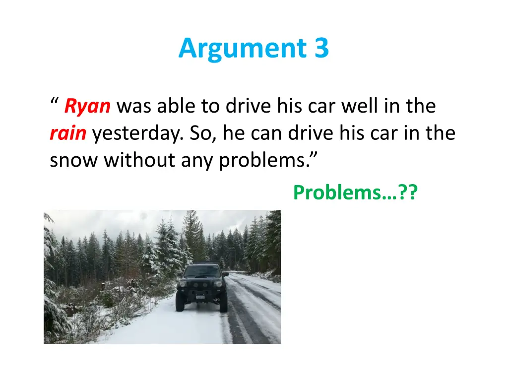 argument 3