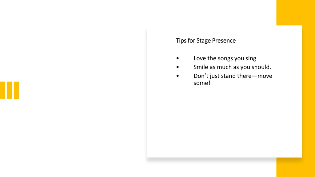 tips for stage presence tips for stage presence 1