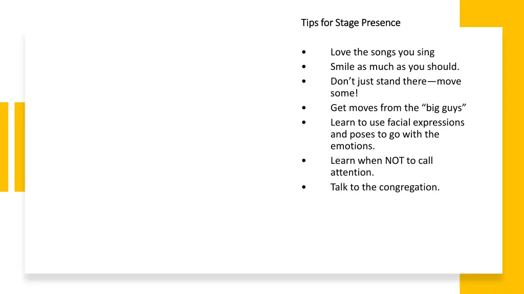 tips for stage presence tips for stage presence 5