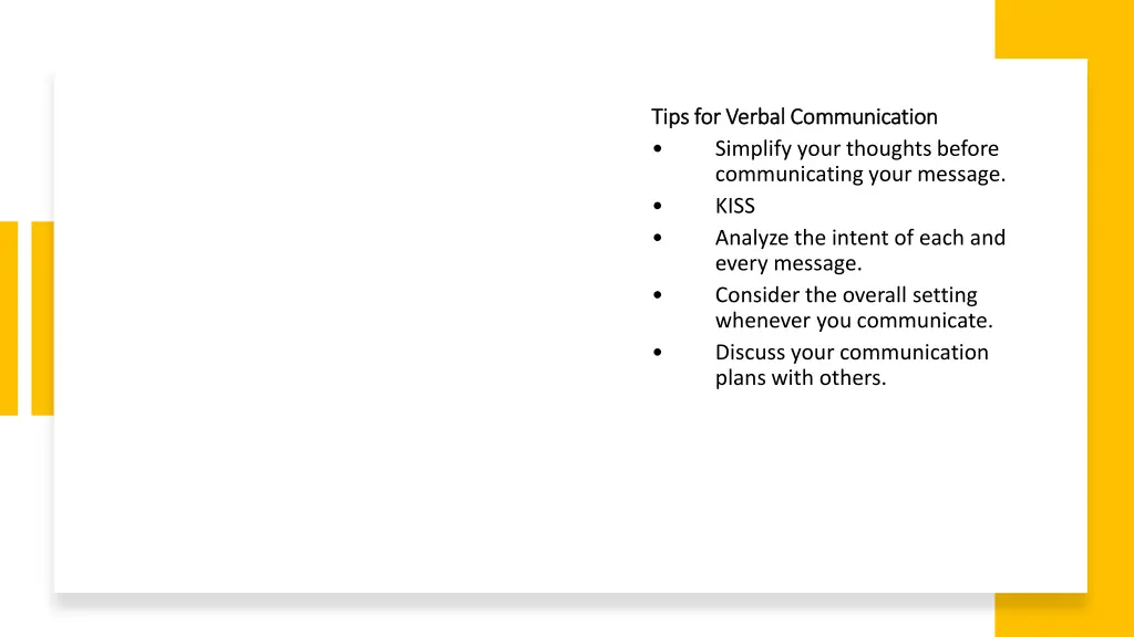 tips for verbal communication tips for verbal 4