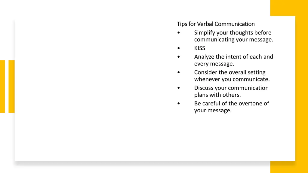 tips for verbal communication tips for verbal 5