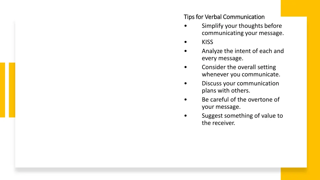 tips for verbal communication tips for verbal 6