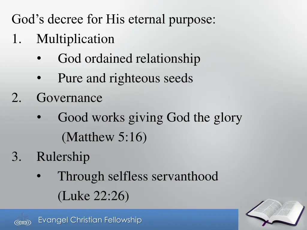 god s decree for his eternal purpose