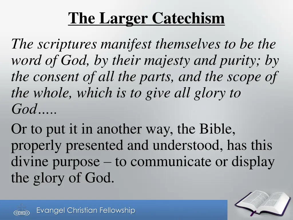 the larger catechism