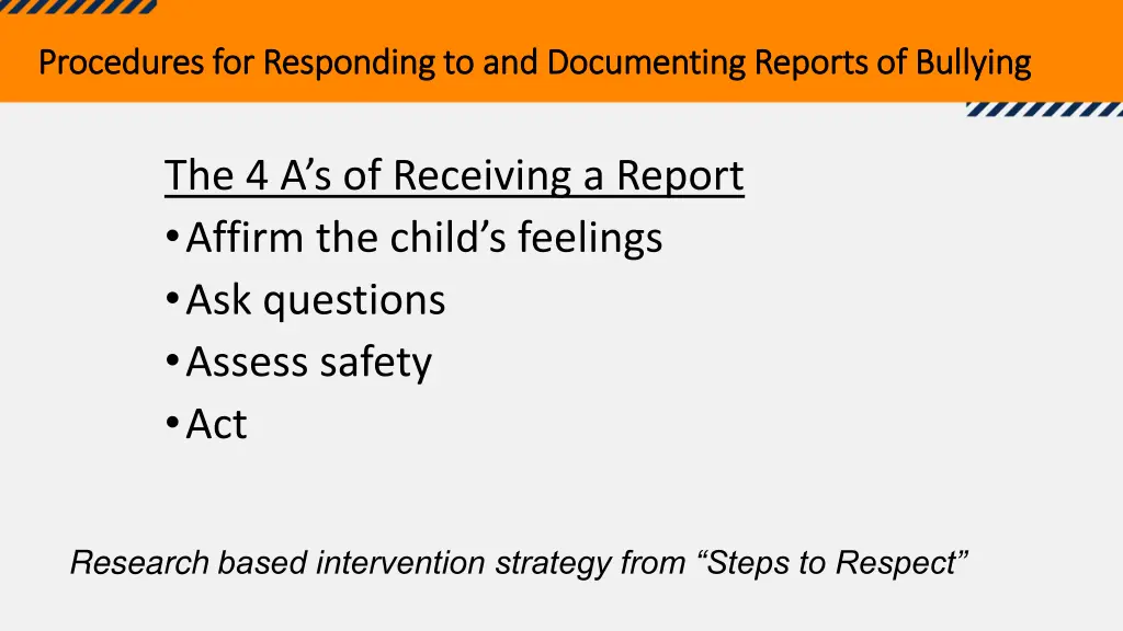 procedures procedures for responding