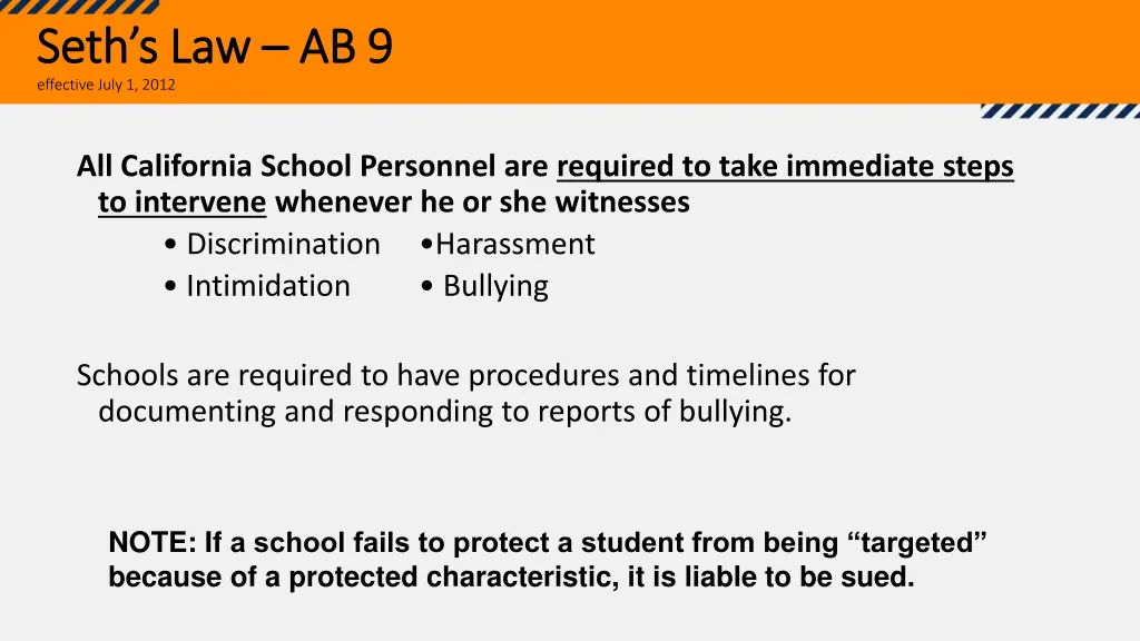 seth s law seth s law ab 9 effective july 1 2012