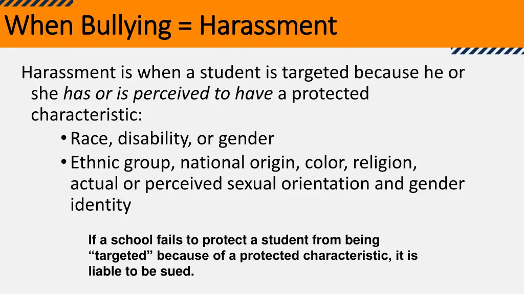 when bullying harassment when bullying harassment