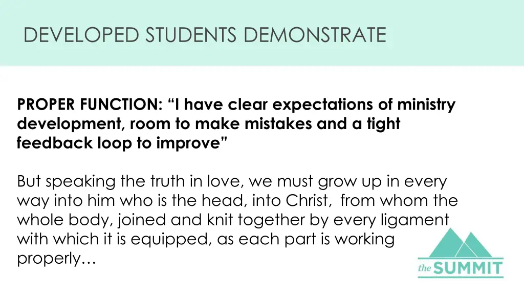 developed students demonstrate 3