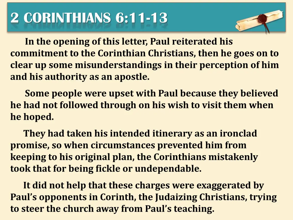 2 corinthians 6 11 13 1