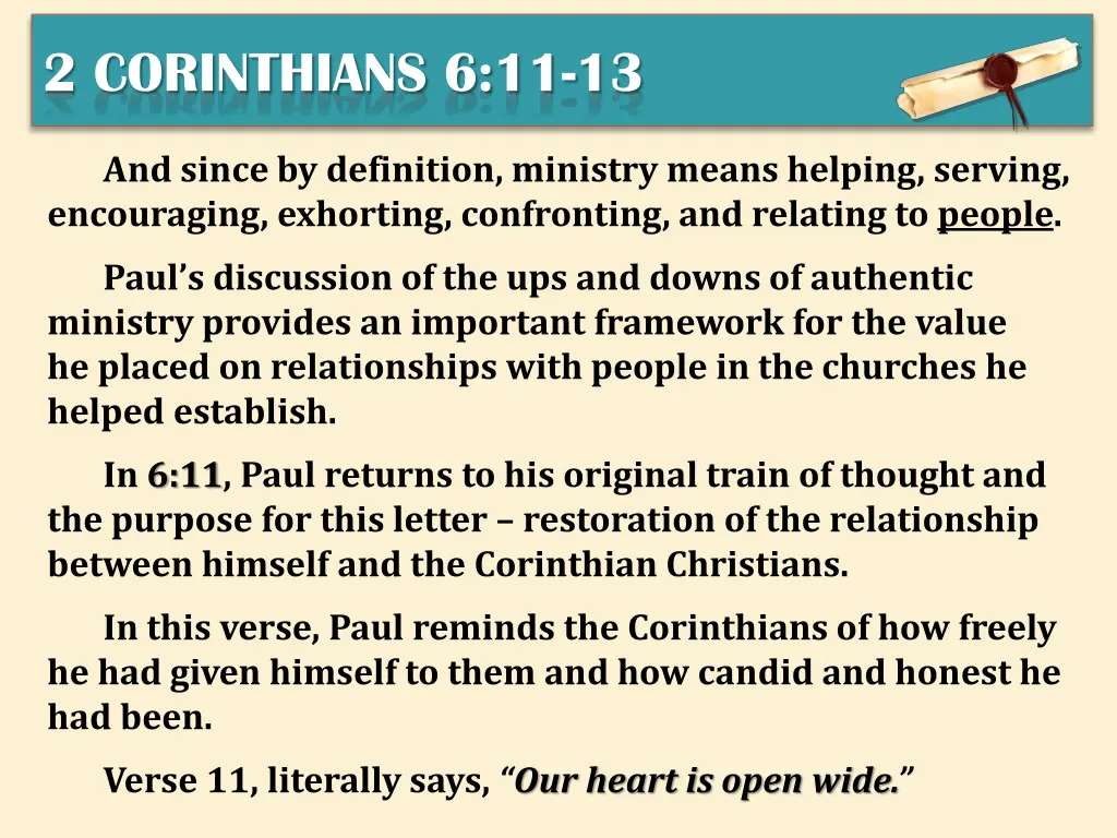 2 corinthians 6 11 13 3