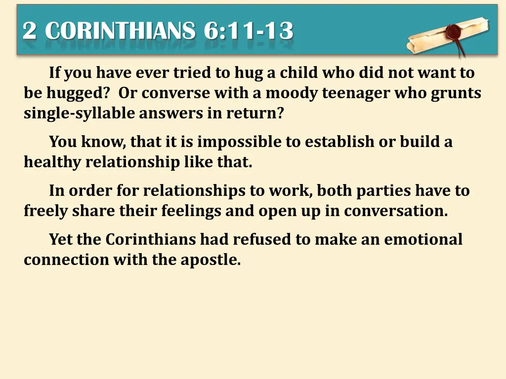 2 corinthians 6 11 13 6