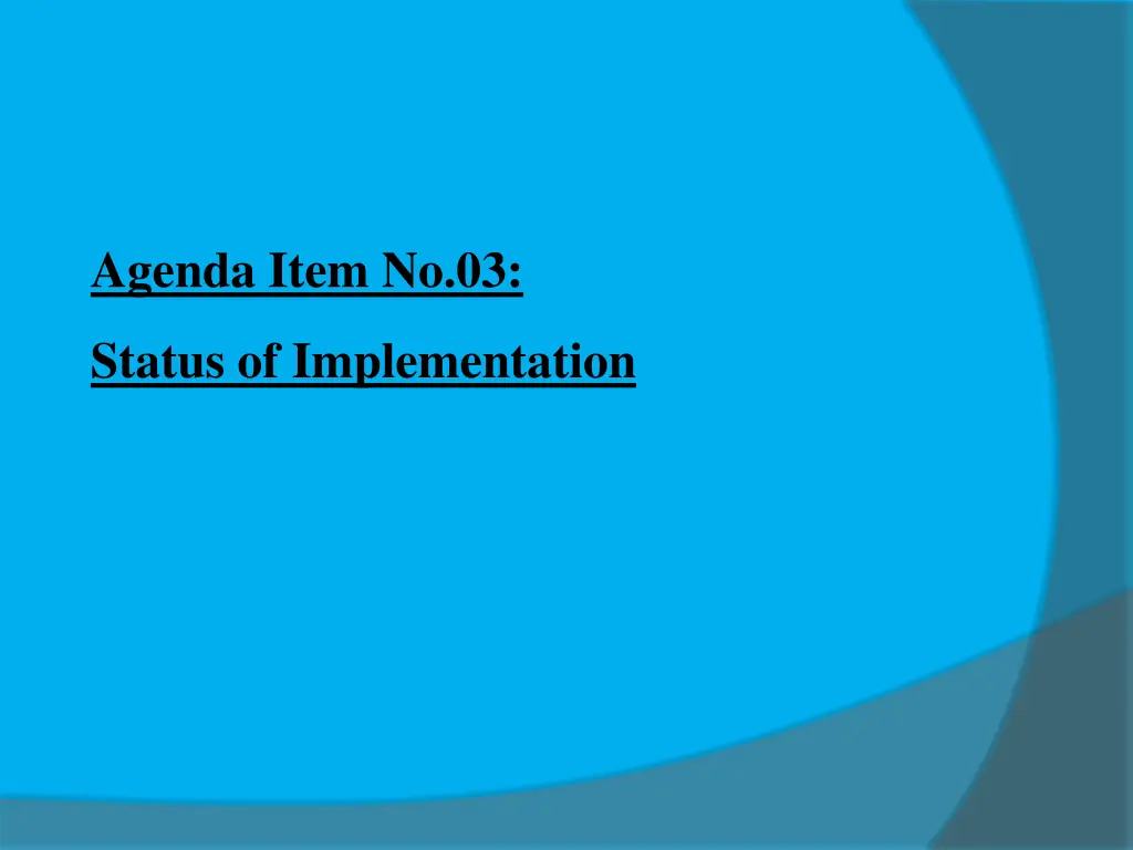 agenda item no 03