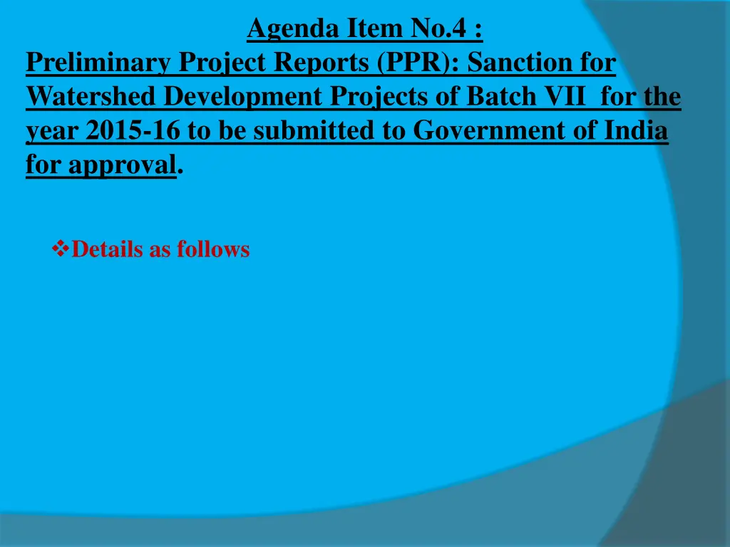 agenda item no 4