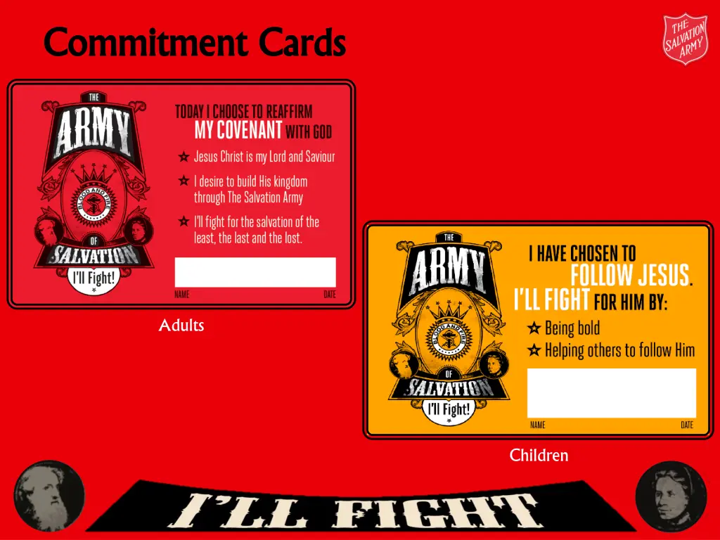 commitment cards commitment cards