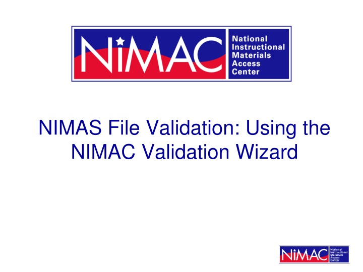 nimas file validation using the nimac validation