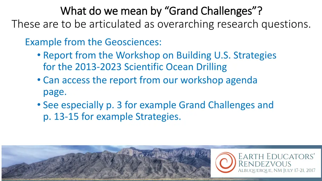 what do we mean by grand challenges what