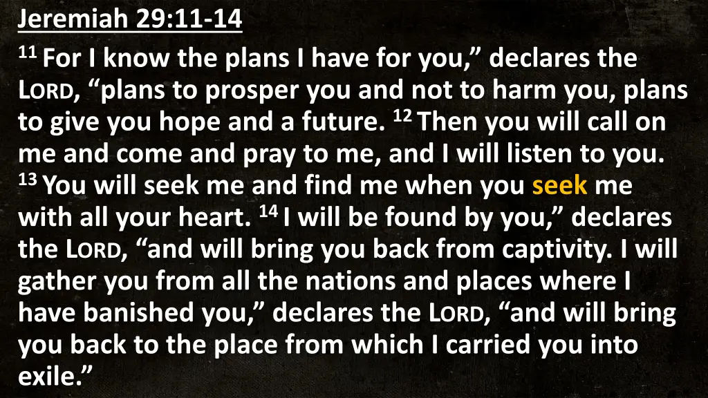 jeremiah 29 11 14 11 for i know the plans i have