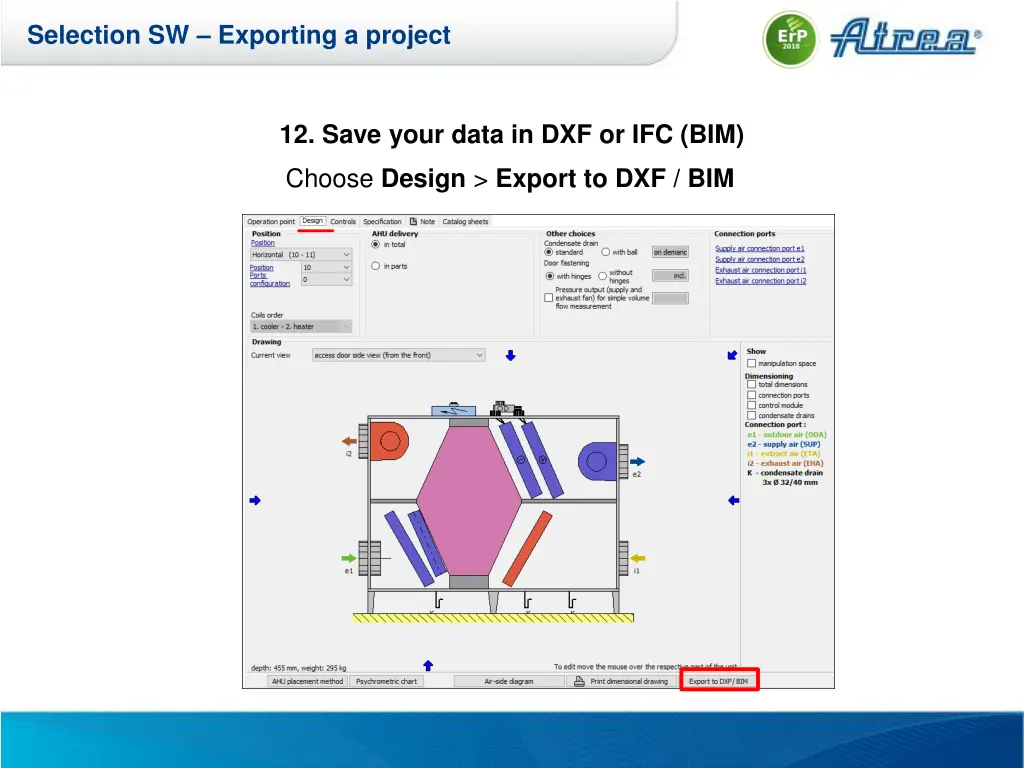 selection sw exporting a project 1