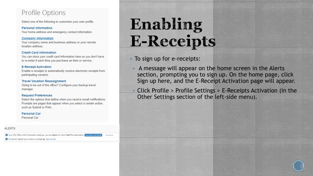 enabling e receipts