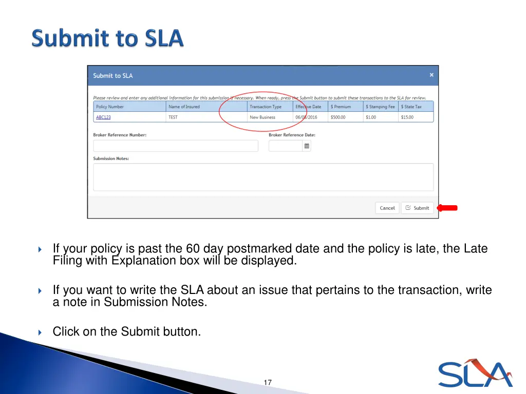 if your policy is past the 60 day postmarked date