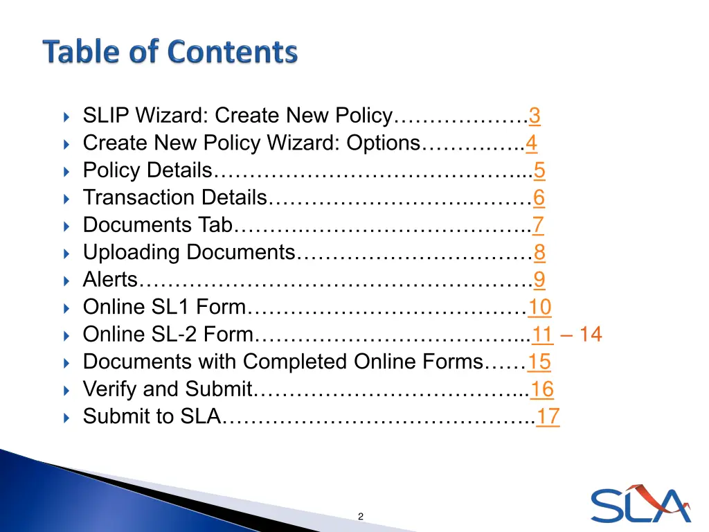 slip wizard create new policy 3 create new policy