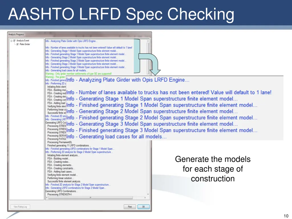 aashto lrfd spec checking