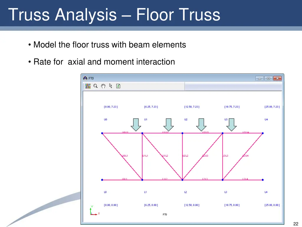 truss analysis floor truss 1