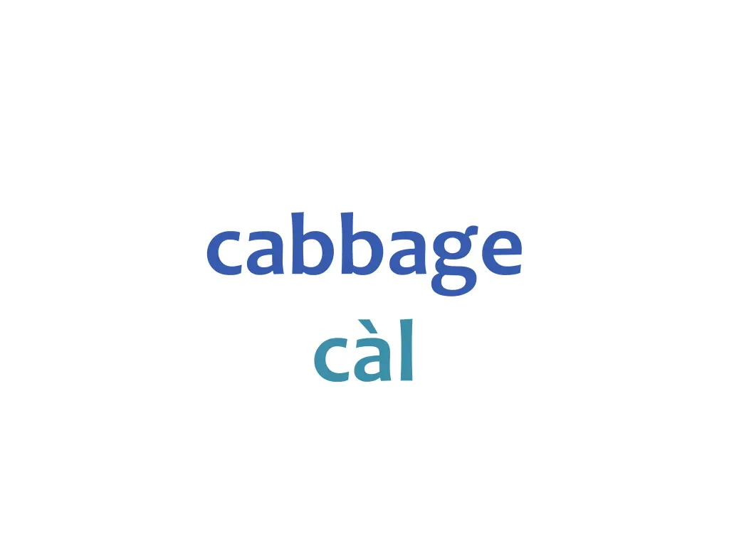 cabbage c l