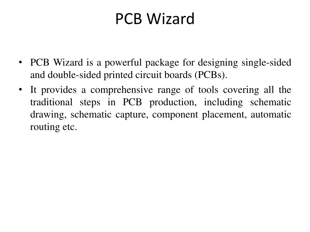 pcb wizard