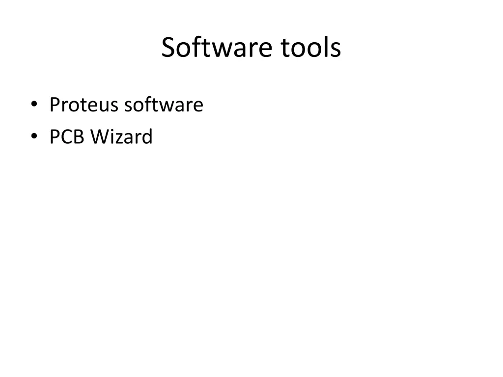 software tools