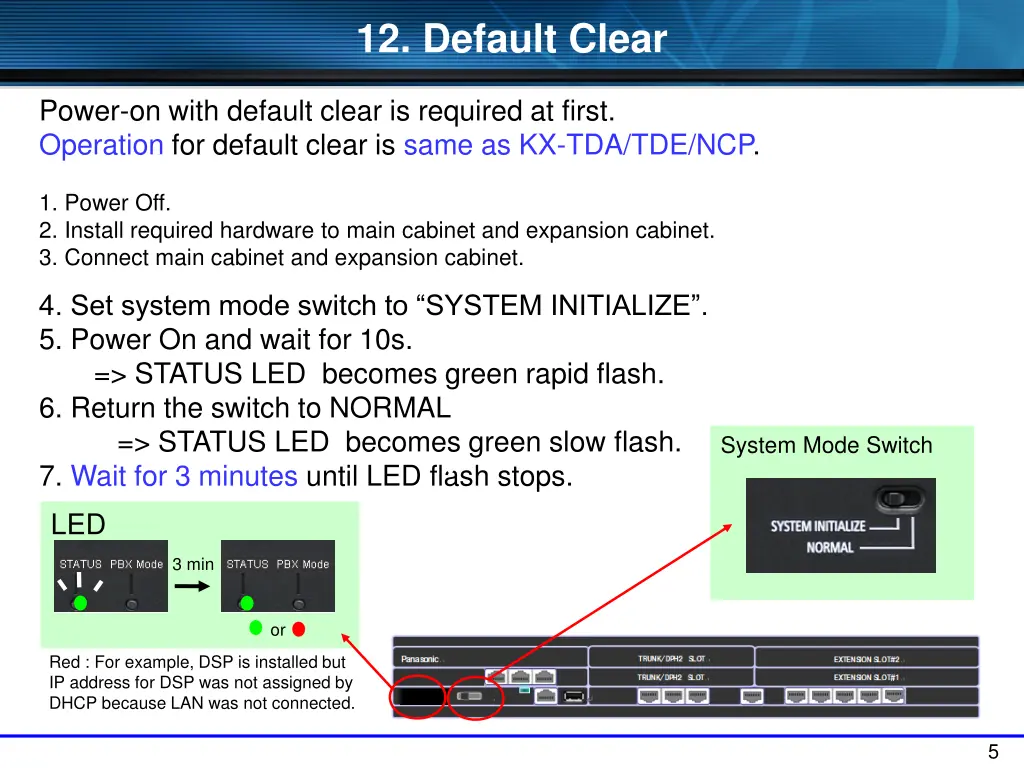 12 default clear