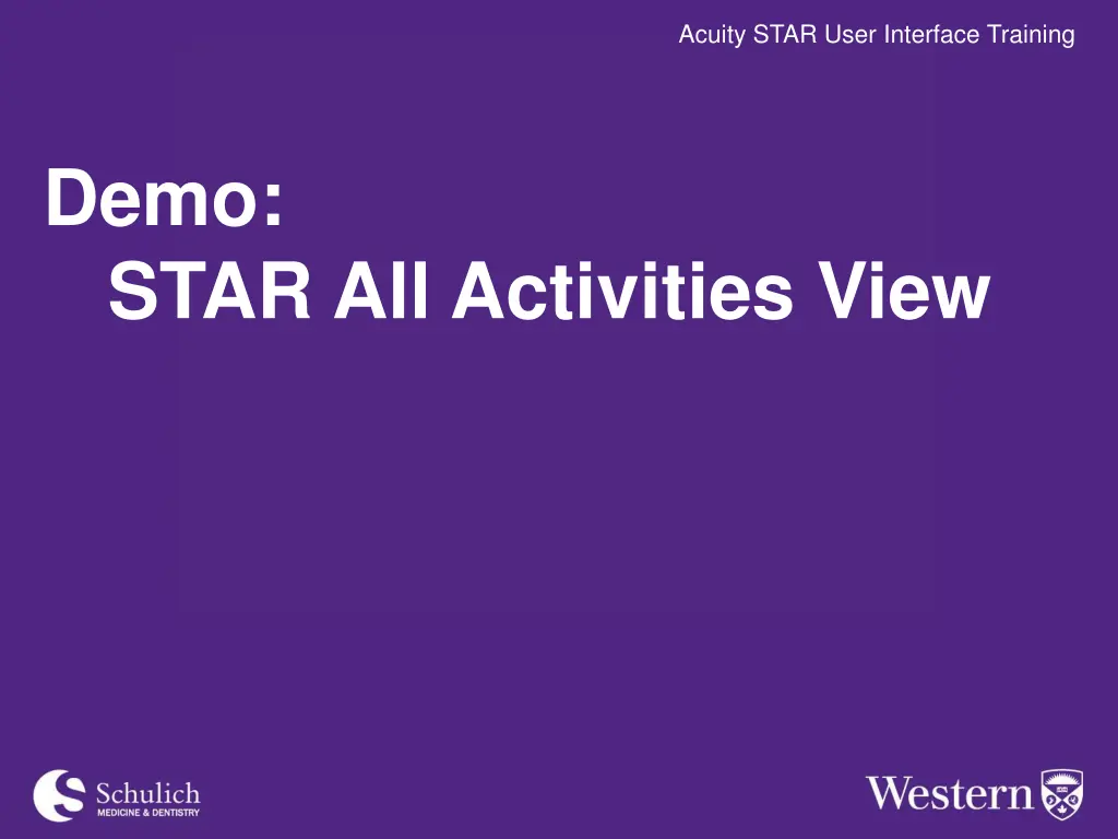 acuity star user training acuity star user 2