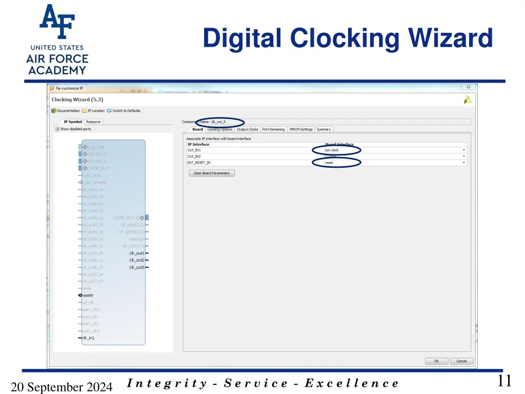 digital clocking wizard 2