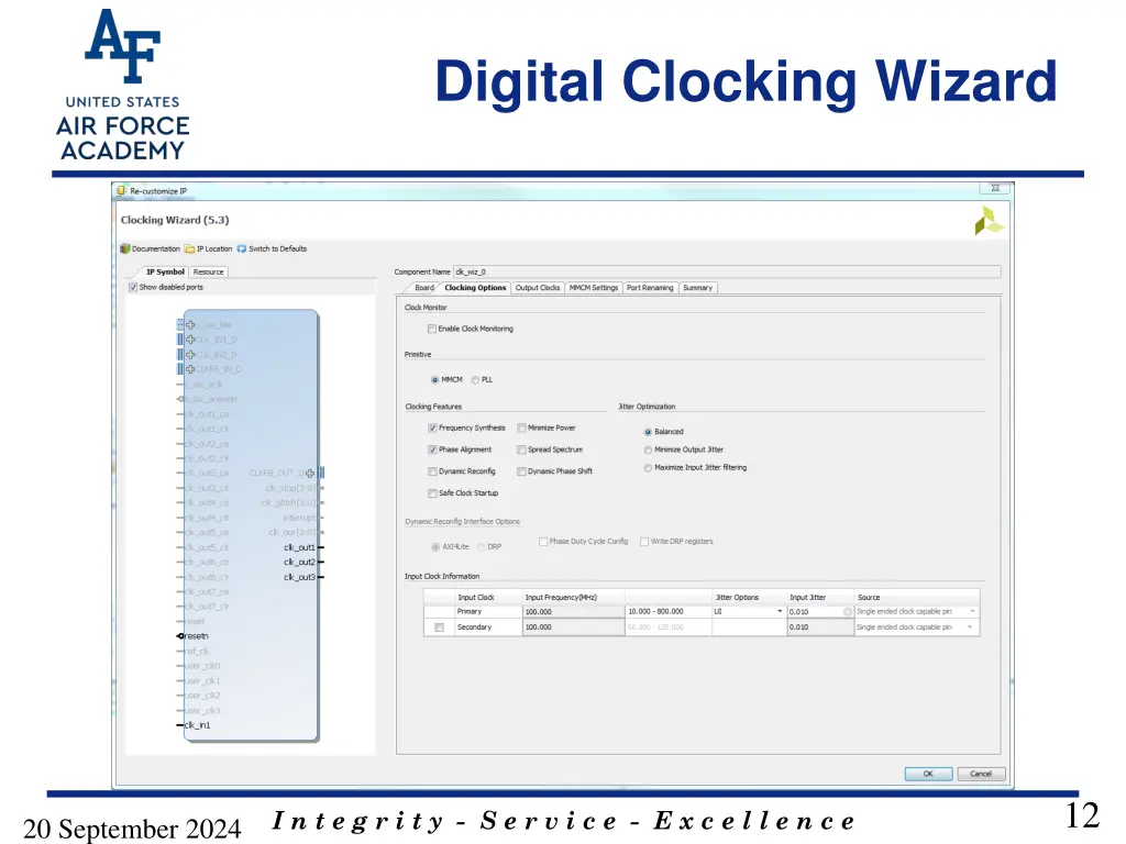 digital clocking wizard 3