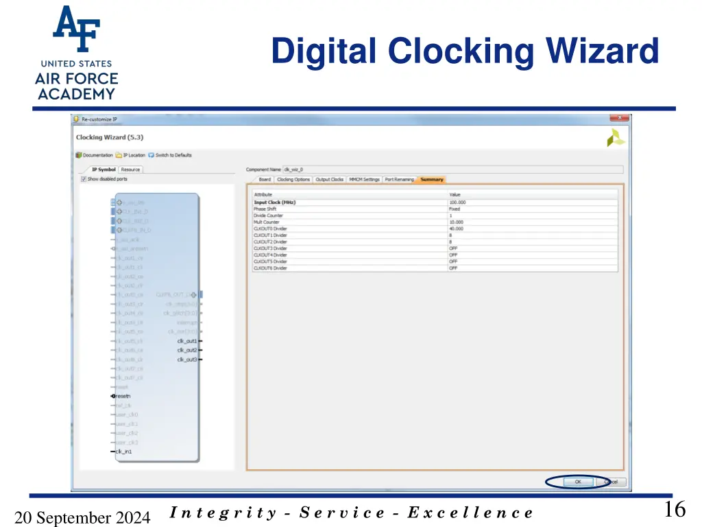 digital clocking wizard 7