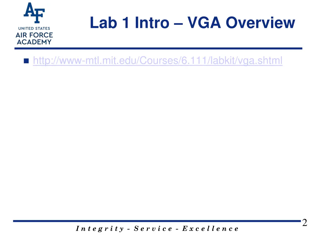 lab 1 intro vga overview