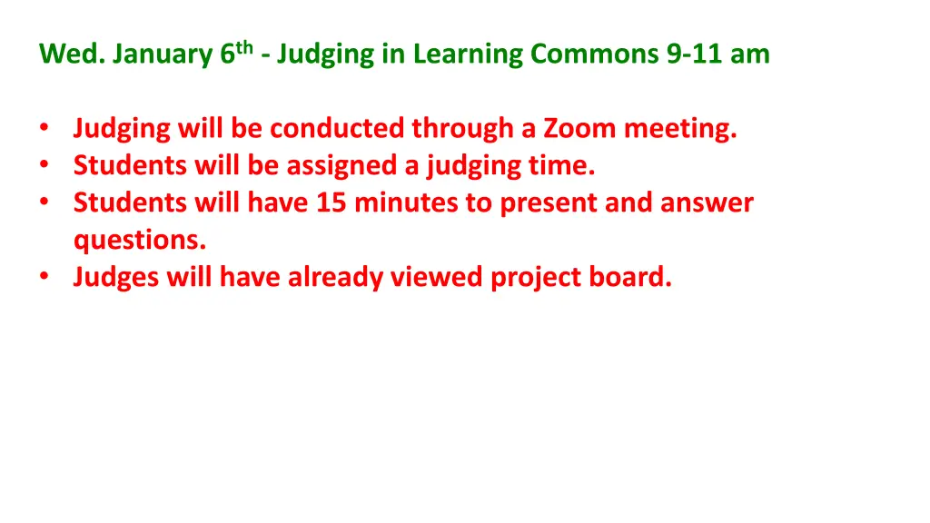 wed january 6 th judging in learning commons