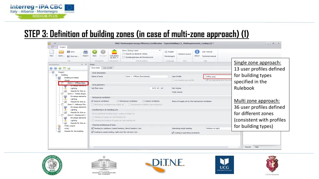 step 3 definition of building zones in case