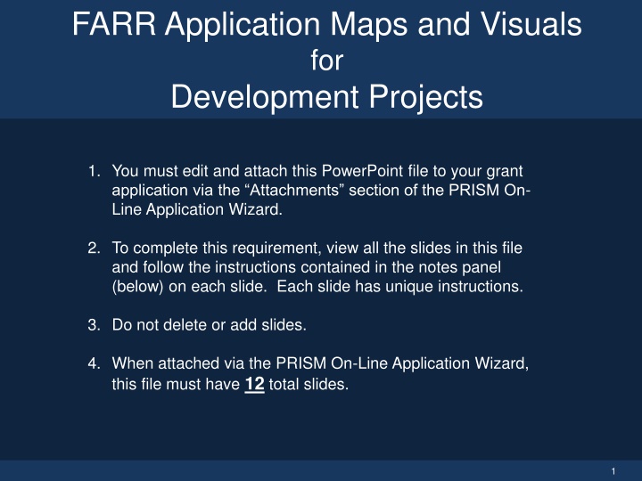 farr application maps and visuals for development